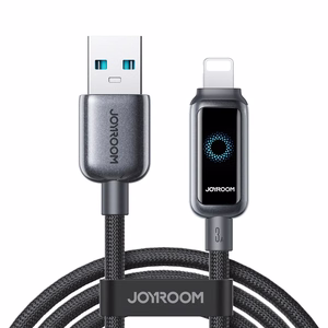 Joyroom S-A55 StarFlight USB-A–Lightning-kaapeli, 3 A, 1,2 m, musta