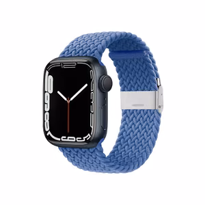 Crong Wave Band braided strap for Apple Watch 44 / 45 / 46 / 49 mm, blue