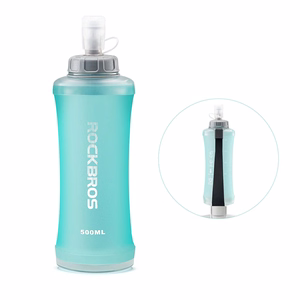 Rockbros 350017002 pehmeä juoksupullo, 500 ml – vaaleansininen