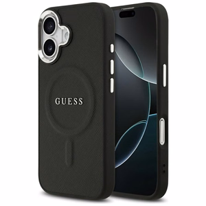 Guess Classic Logo MagSafe -suojakuori iPhone 17 - musta