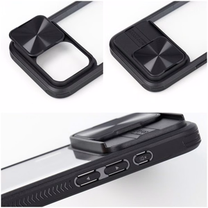 Suojakuori iPhone 15 PLUS:lle Slider musta