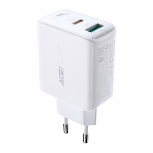 Acefast seinälaturi USB Type C / USB 32W, PPS, PD, QC 3.0, AFC, FCP valkoinen (A5 white)