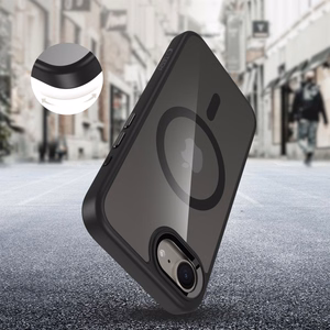 Tech-Protect MagMat MagSafe Case for iPhone 16e / 17e - Black-Transparent