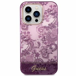 Guess Porcelain Collection Suojakuori iPhone 14 Pro Max:lle - fuksia