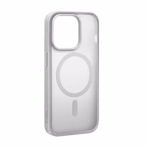Puro Gradient MagSafe Silikoninen Suojakuori iPhone 15 Pro Maxille - hopeinen