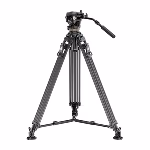 NEEWER LL55 Carbon Fiber Video Tripod with Oil Head and Quick-Release Lock