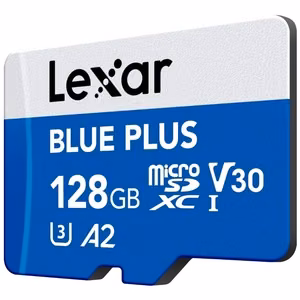 Lexar 128GB MicroSDXC UHS-I -muistikortti adapterilla LMSBLPL128G-BNANG