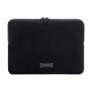 Tucano Velluto 2 neoprene sleeve with velvet exterior for 13-inch MacBook Air/Pro and 12-inch laptops, black