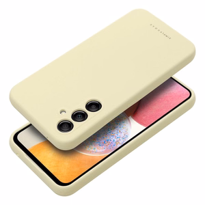 ROAR Suojakuori CLOUD SKIN Samsung A14 4G / A14 5G:lle vaaleankeltainen