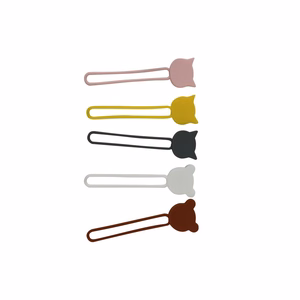 Silicone cable reel - brown