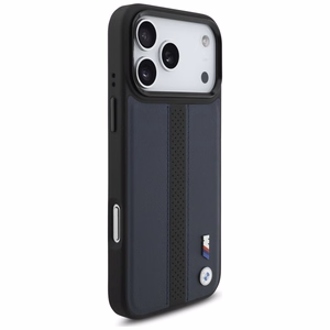 BMW M Perforated Stripe Logo MagSafe Suojakuori iPhone 17 Pro Max:lle - Laivastonsininen