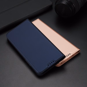 Dux Ducis Skin Pro tapauksessa Oppo Reno 8 Pro flip kansi kortti lompakko jalusta musta