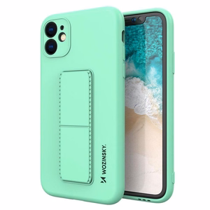 Wozinsky Kickstand Case silikoni tapauksessa jalusta Samsung Galaxy A72 4G mint