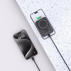 Tech-Protect LifeMag PB11 Powerbank MagSafe 10000mAh 15W USB-C-portilla - musta + USB-C-kaapeli
