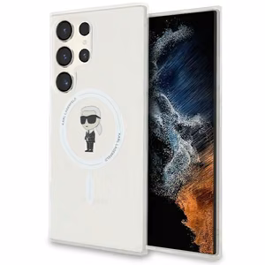 Karl Lagerfeld IML Ikonik MagSafe Suojakuori Samsung Galaxy S24 Ultralle - läpinäkyvä
