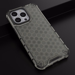 Honeycomb Asia panssari kansi TPU puskuri iPhone 13 Pro musta