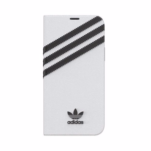 Adidas OR Booklet Case PU iPhone 12 / 12 Pro 6.1":lle - valkoinen ja musta