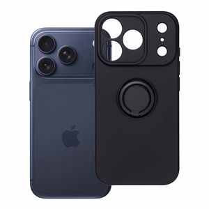 Silikoninen Suojakuori iPhone 17 Pro:lle Ring musta