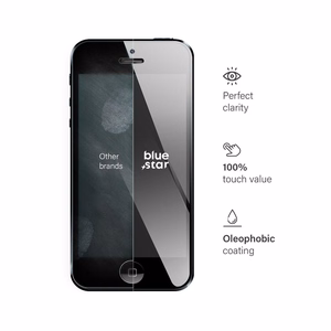 Karkaistu lasi iPhone 5 / 5C / 5S:lle Blue Star