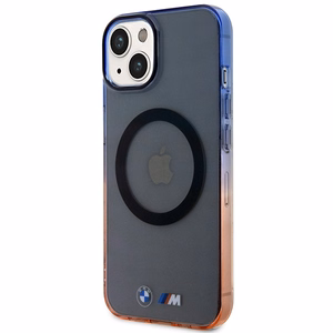 BMW Gradient Bumper MagSafe Suojakuori iPhone 14 Plus:lle - harmaa