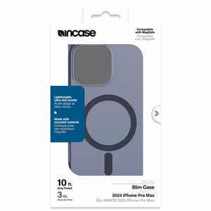 Incase Slim Case -suojakuori MagSafe-tuella iPhone 16 Pro Max -puhelimelle, Deep Space Blue