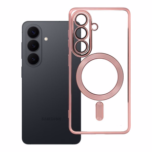 Suojakuori Samsung S26:lle Electro Mag Cover yhteensopiva MagSafen kanssa ruusukulta