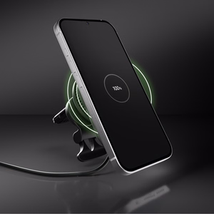 SBS Magnetic Holder with Qi2.2 25W Wireless Charger with Active Cooling - Black