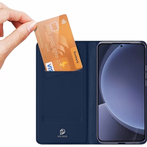 Dux Ducis SKIN PRO lompakkosuojakuori Samsung S25 sininen