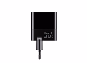 Havit UCLE001 EU - GaN kolmiporttinen laturi 30 W, musta