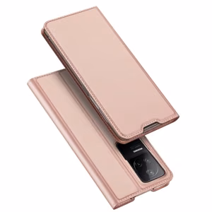 Dux Ducis Skin Pro Holster Cover Flip Cover Xiaomi Poco F4 5G vaaleanpunainen
