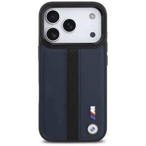 BMW M Perforated Stripe Logo MagSafe Suojakuori iPhone 17 Pro:lle - Laivastonsininen