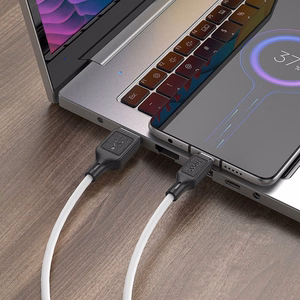 Kaapeli USB A - Micro USB Hoco 2,4A 1 m X90 valkoinen