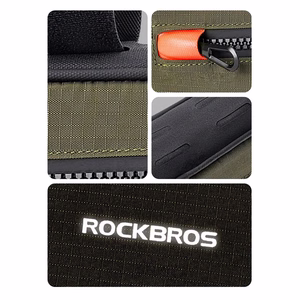 Rockbros 30120079001 pyörän runkolaukku 1.7 l - vihreä ja musta