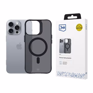 3mk Smoke MagCase MagSafella iPhone 16 Pro Maxille - Puoliläpinäkyvä