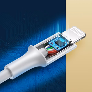 UGREEN US171 Lightning – USB-C MFi PD Kaapeli 20W 480Mb/s 1,0 m, valkoinen