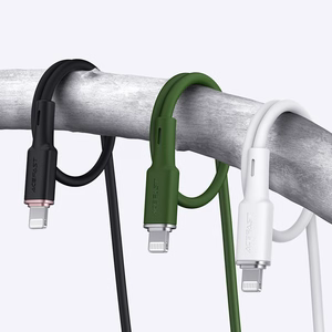 Acefast kaapeli MFI USB Type C - Lightning 1.2m, 30W, 3A musta (C2-01 black)