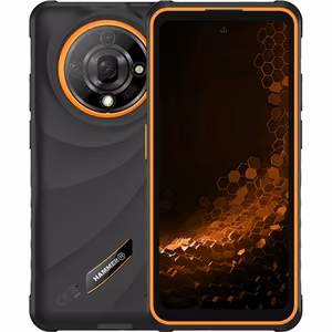 Hammer Iron 6 – 6.56 tuuman IPS 1612 × 720 älypuhelin, MediaTek, 6/128 GB, 4G, 48 MP takakamera, Android 14, 6050 mAh, musta