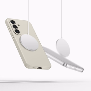 Tech-Protect Silicone MagSafe Suojakuori Samsung Galaxy S26:lle - beige