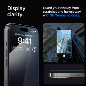 Spigen tempered glass GLAS.TR "EZ FIT" 2-pack for iPhone 15 Pro Max 6,7" clear