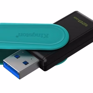 Kingston USB-tikku 128GB kannettava USB 3.2 Gen 1 DataTraveler Exodia S (musta/turkoosi)