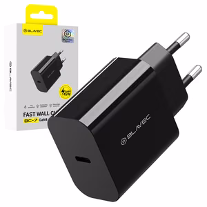 Blavec seinälaturi BC-7 GaN4 - Type C - PD QC 45W 3A (TCBC7G4-CB453A), musta