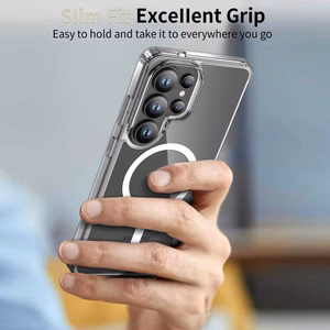 Tech-Protect FlexAir Hybrid MagSafe Suojakuori Samsung Galaxy S26 Ultra:lle läpinäkyvä