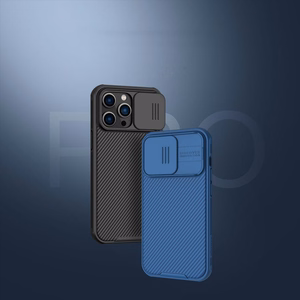 Nillkin CamShield Pro Case iPhone 14 Pro Max panssaroitu kansi kameran suojus sininen