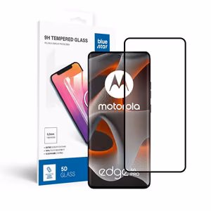 Tempered Glass for Motorola Edge 50 Pro Blue Star 5D black