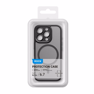 Rock Guard Touch Matte Series Magnetic Case for Iphone 16 grey