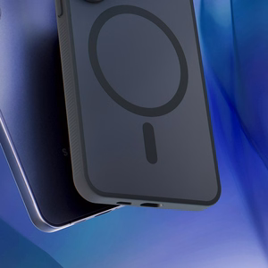 3mk Smoke MagCase iPhone 17 Pro Max:lle - musta puoliläpinäkyvä