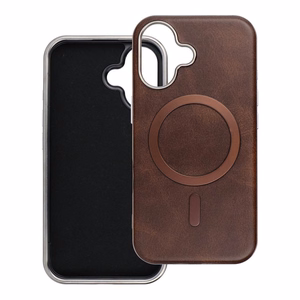 Gentleman Mag Cover Suojakuori iPhone 16:lle - MagSafe-yhteensopiva ruskea