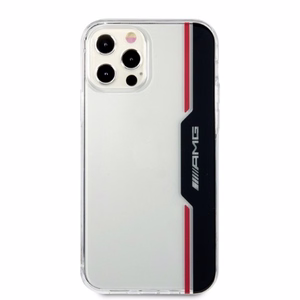 AMG Electroplate Vertical Suojakuori iPhone 12 / iPhone 12 Pro:lle - läpinäkyvä