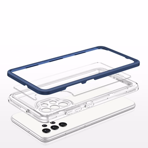 Kirkas 3in1 Asia Samsung Galaxy A72 4G kehys geelisuojus sininen