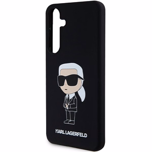 Karl Lagerfeld Silikoninen Ikonik Suojakuori Samsung Galaxy S24:lle - musta